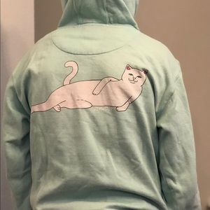 RIPNDIP teal pull over hoodie